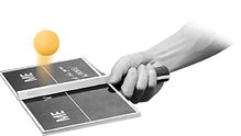 Sunflex Tischtennisschläger Table Tennis For 1 - Set besteht aus einer Platte und zwei Bällen